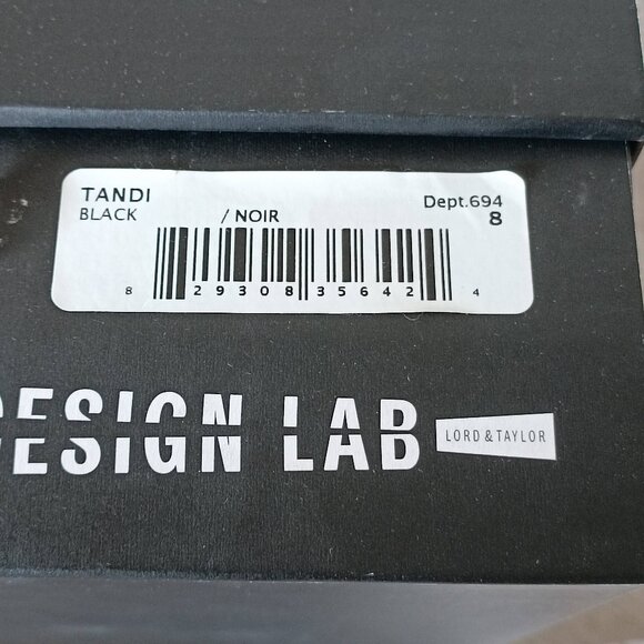 Design Lab Black Velvet Ankle Boots Size 8 - Style Tandi - Picture 3 of 8